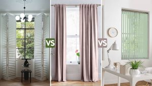 blinds, shutters, curtains